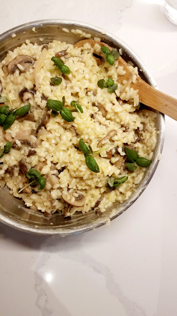 Mushroom and Pea Risotto – Cole's Kitchen