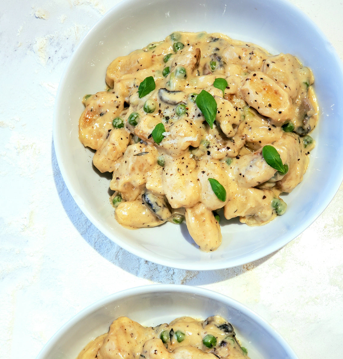 Creamy Gnocchi with Mushrooms and Peas – Cole's Kitchen