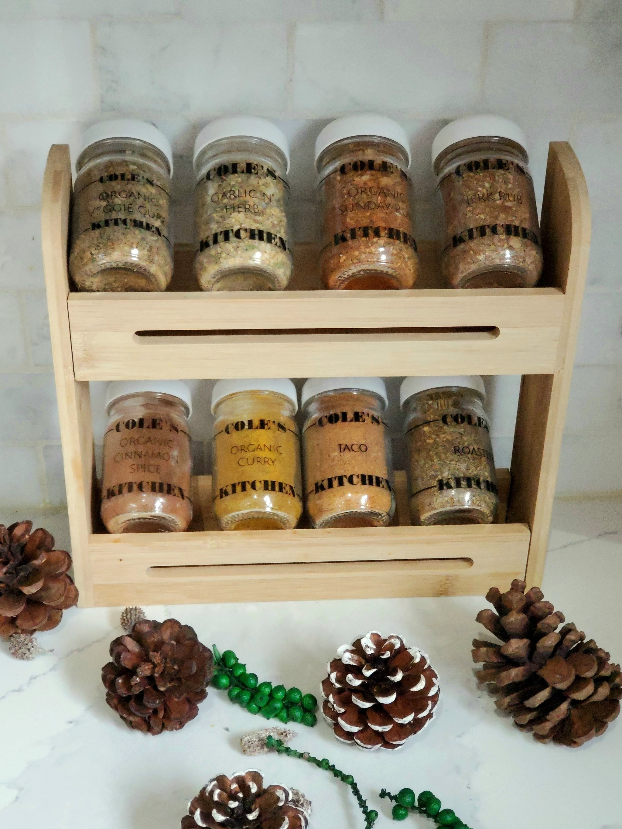 Organic Spice Rack – Cole's Kitchen